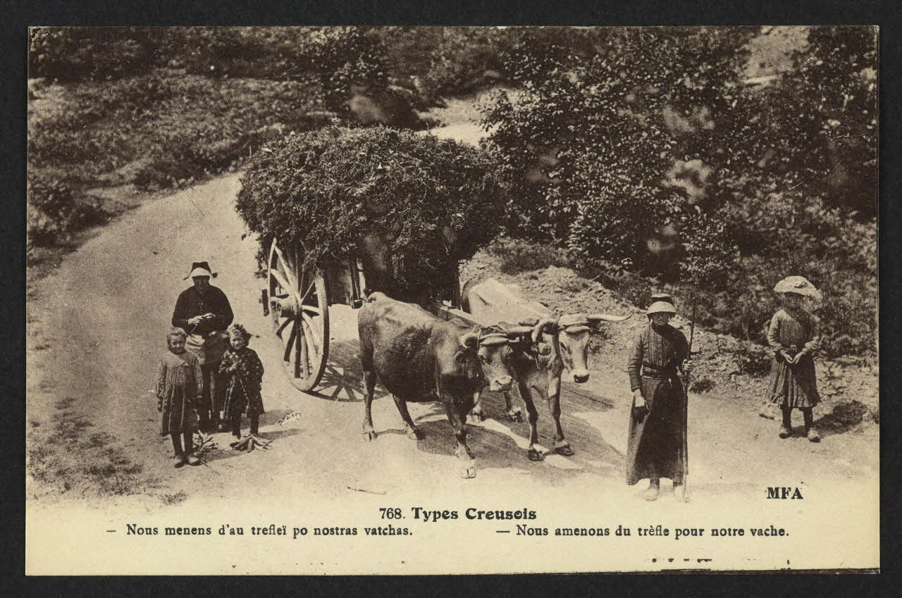 carte postale TYPES CREUSOIS 4P2019 Photo