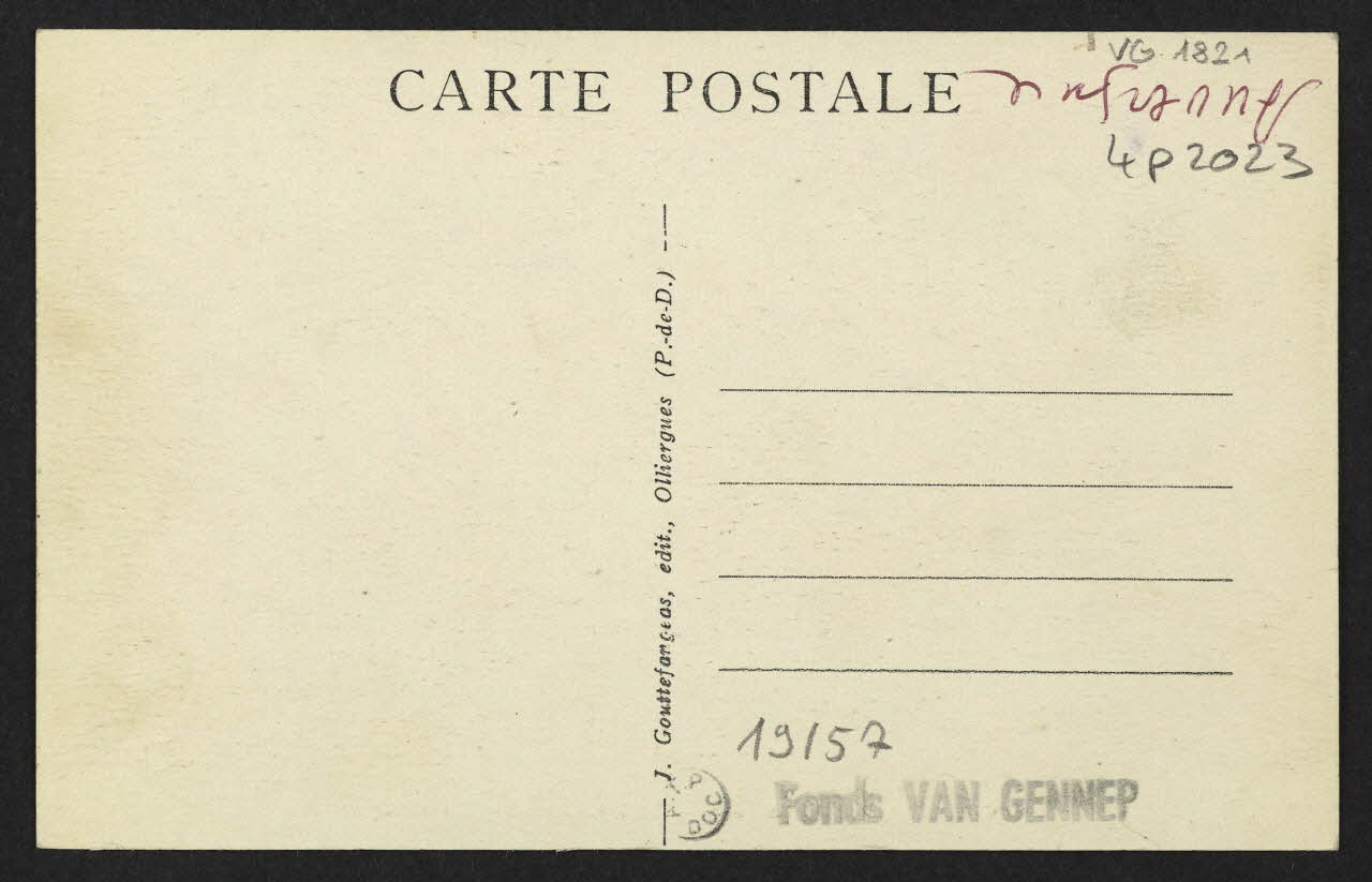 carte postale L'AUVERGNE, ATTELAGE RUSTIQUE 4P2023  Photo