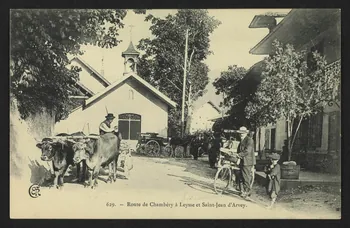 carte postale ROUTE DE CHAMBERY A LEYSSE ET SAINT-JEAN D'ARVEY 4P2031  Photo
