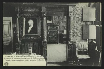 carte postale ANVERS, CHAMBRE AU PREMIER ETAGE CONTRE LA RUE DU STESPRIT 4P2079 Photo