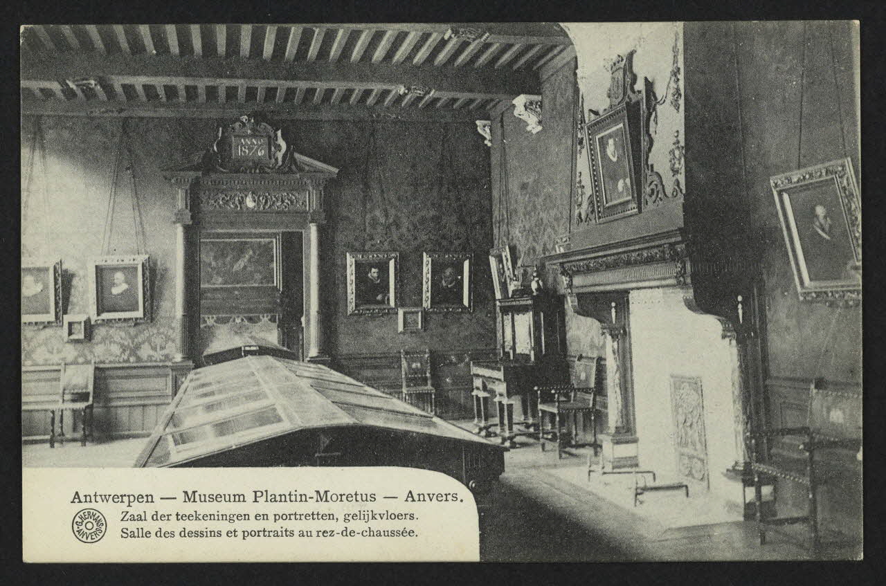 carte postale ANVERS, SALLE DES DESSINS ET PORTRAITS AU REZ-DE-CHAUSSEE 4P2081 Photo