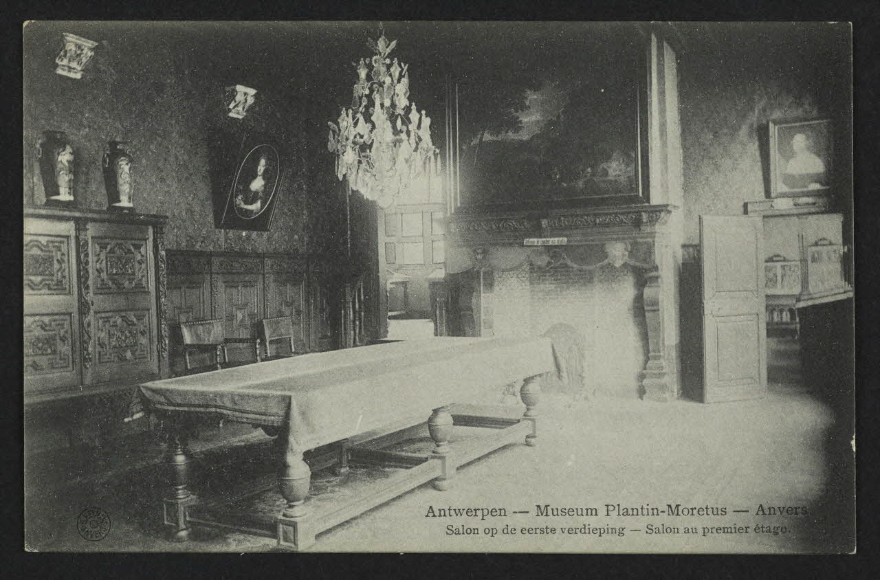 carte postale ANVERS, SALON AU PREMIER ETAGE 4P2084 Photo