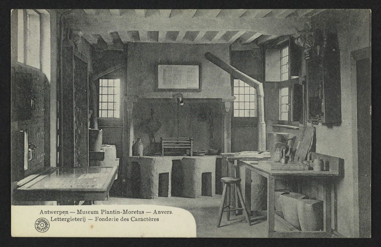 carte postale ANVERS, FONDERIE DES CARACTERES 4P2085 Photo