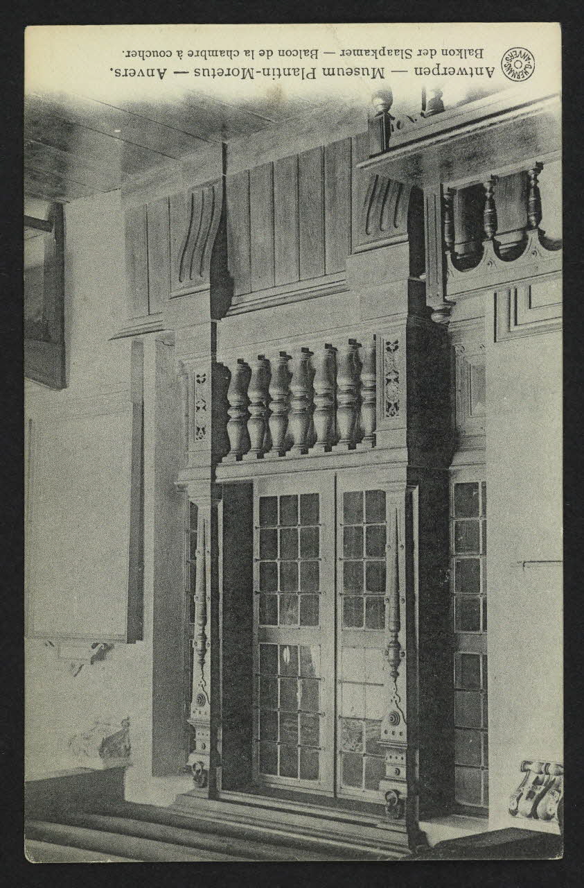 carte postale ANVERS, BALCON DE LA CHAMBRE A COUCHER 4P2087 Photo