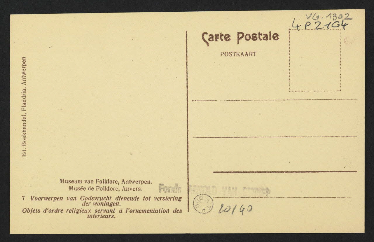 carte postale MUSEE DE FOLKLORE, OBJETS D'ORDRE RELIGIEUX SERVANT A L'ORNEMENTATION DES INTERIEURS 4P2104 Photo