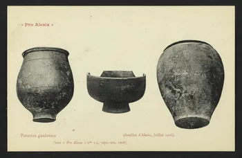 carte postale "PRO ALESIA", POTERIES GAULOISES Côte-d'Or 1906/7 4P2144 Photo