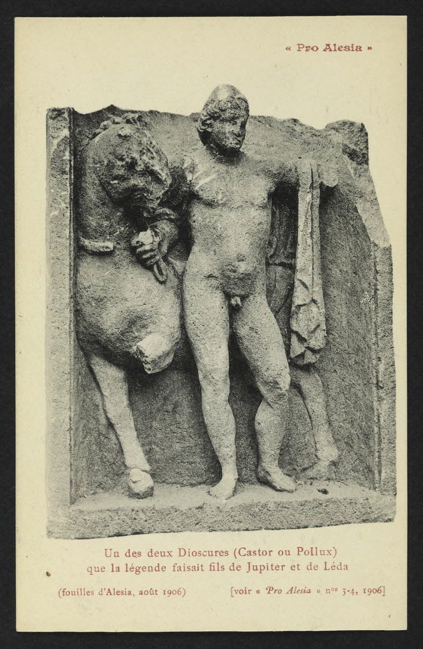 carte postale "PRO ALESIA", UN DES DEUX DIOSCURES Côte-d'Or 1906/8 4P2153 Photo