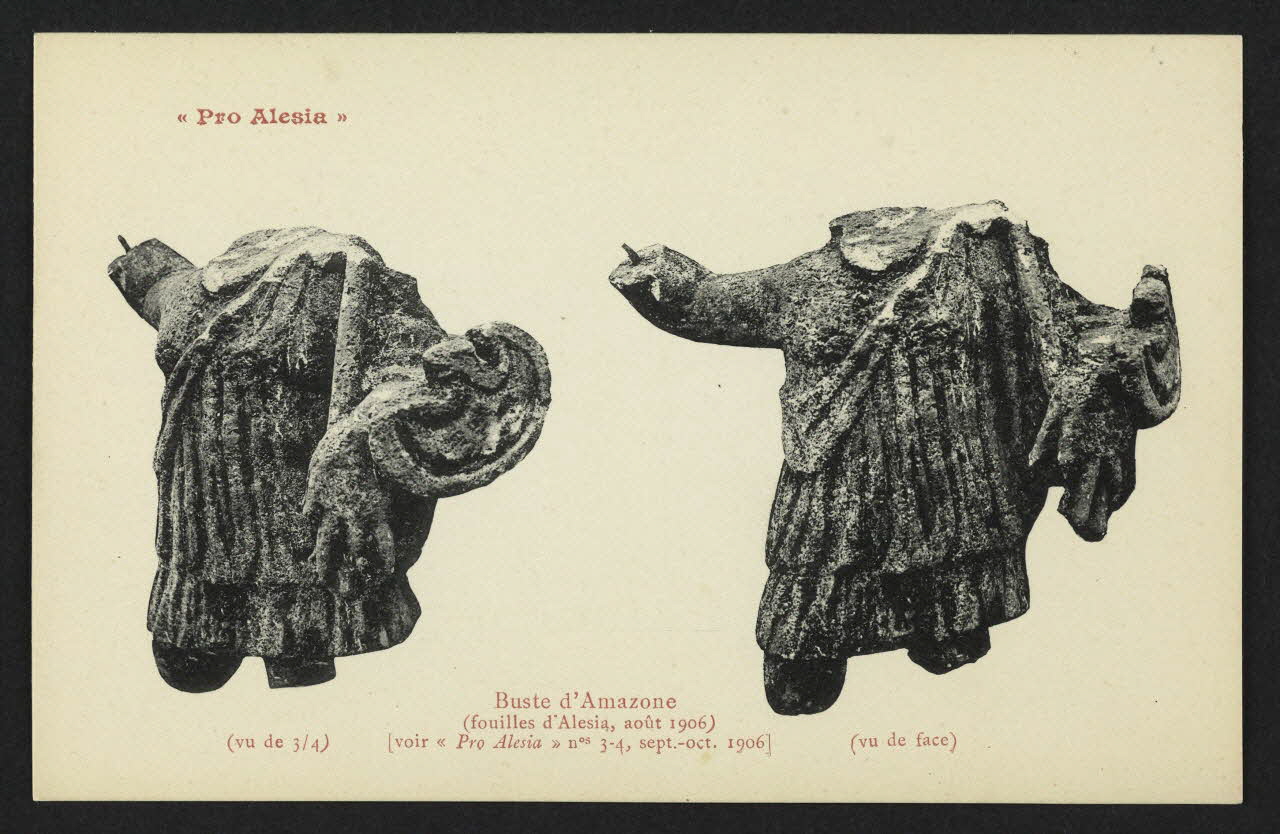 carte postale "PRO ALESIA", BUSTE D'AMAZONE Côte-d'Or 1906/8 4P2160 Photo