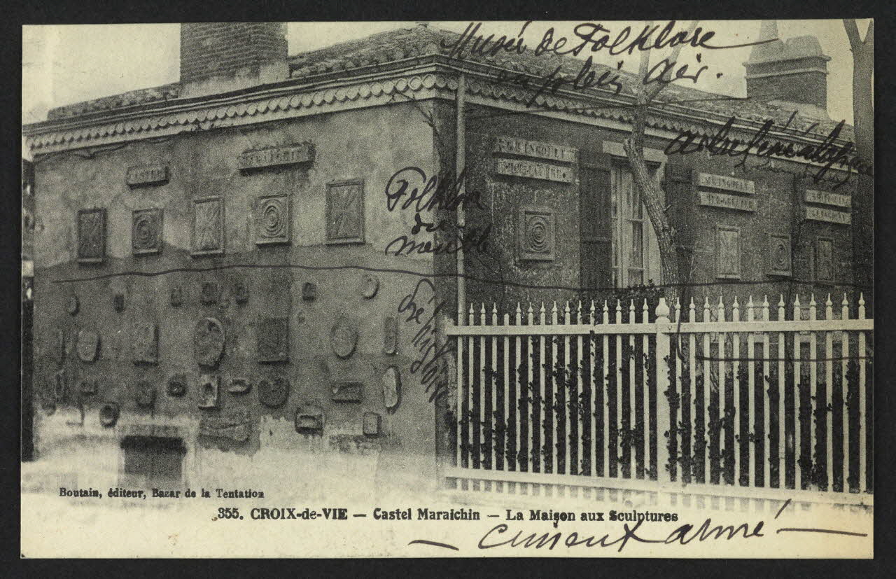 carte postale CASTEL MARAICHIN, LA MAISON AUX SCULPTURE 4P2181 Photo
