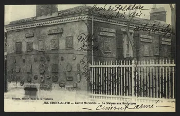 carte postale CASTEL MARAICHIN, LA MAISON AUX SCULPTURE 4P2181 Photo