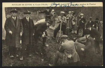 carte postale FOUILLES DE GLOZEL DU COMITE D'ETUDES 4P2193  Photo