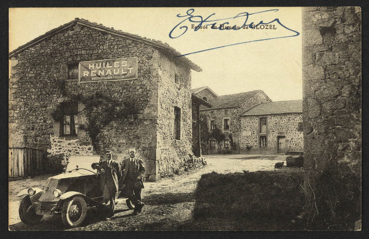 carte postale ENTREE DU HAMEAU DE GLOZEL 4P2203 Photo