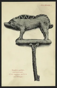 carte postale "PRO ALESIA", SANGLIER GAULOIS, COURONNEMENT D'ENSEI 4P2214 Photo