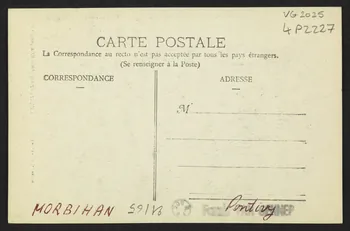 carte postale LE MENHIR DU CIMETIERE DE PONTIVY 4P2227 Photo