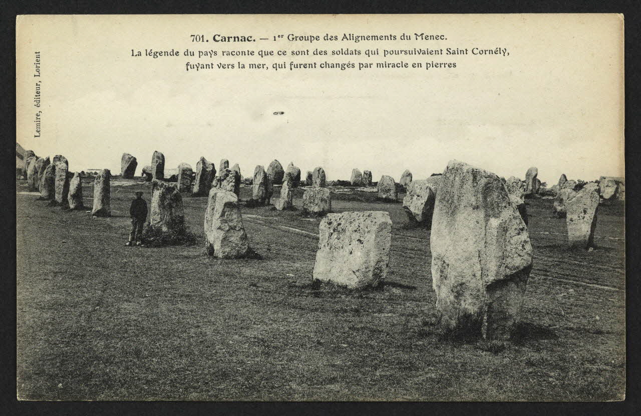 carte postale CARNAC, GROUPE DES ALIGNEMENTS DU MENEC 4P2229 Photo