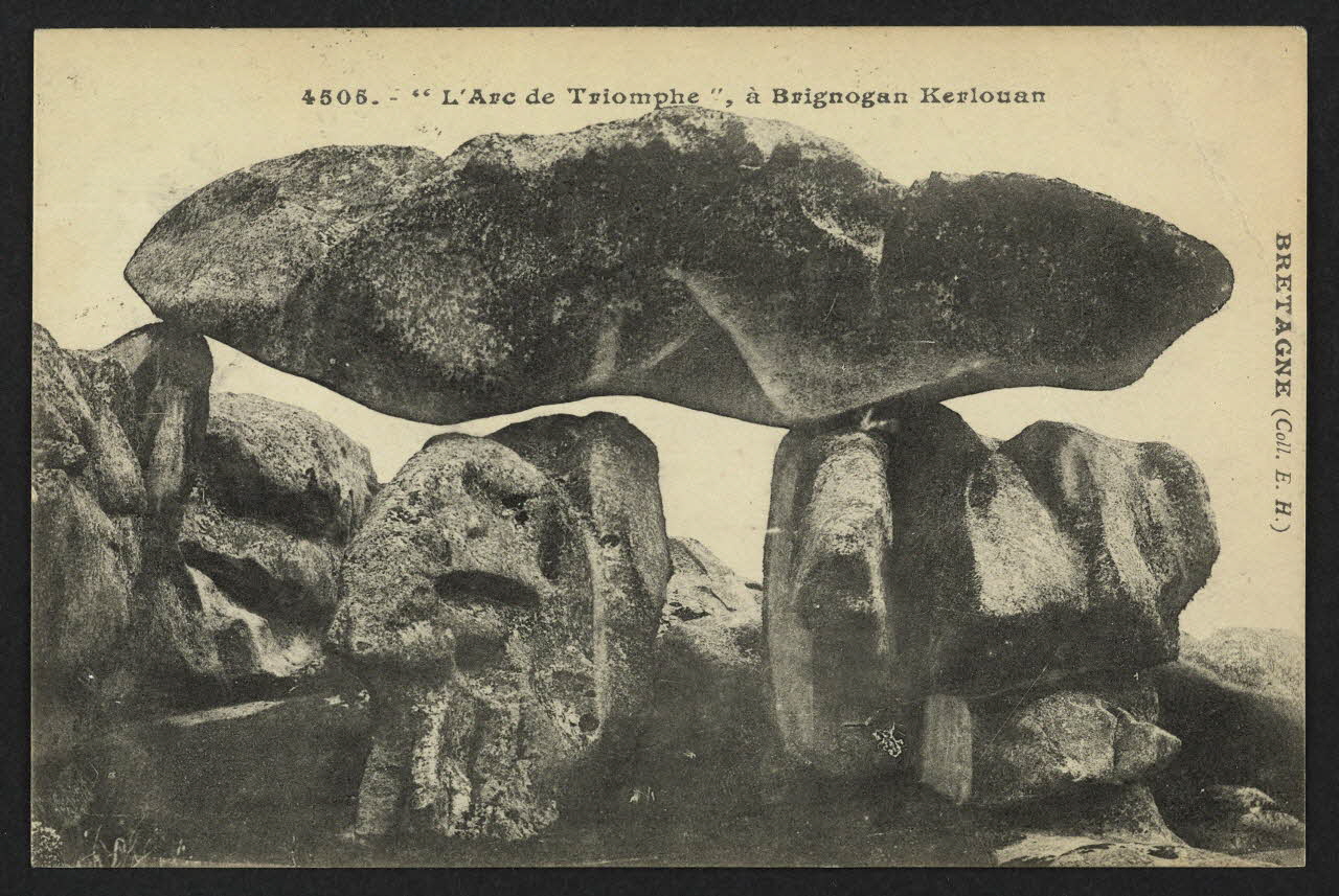 carte postale BRETAGNE, "L'ARC-DE-TRIOMPHE", A BRIGNOGAN-KERLOUAN 4P2233 Photo