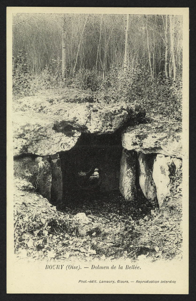 carte postale BOURY (OISE), DOLMEN DE LA BELLEE 4P2235 Photo