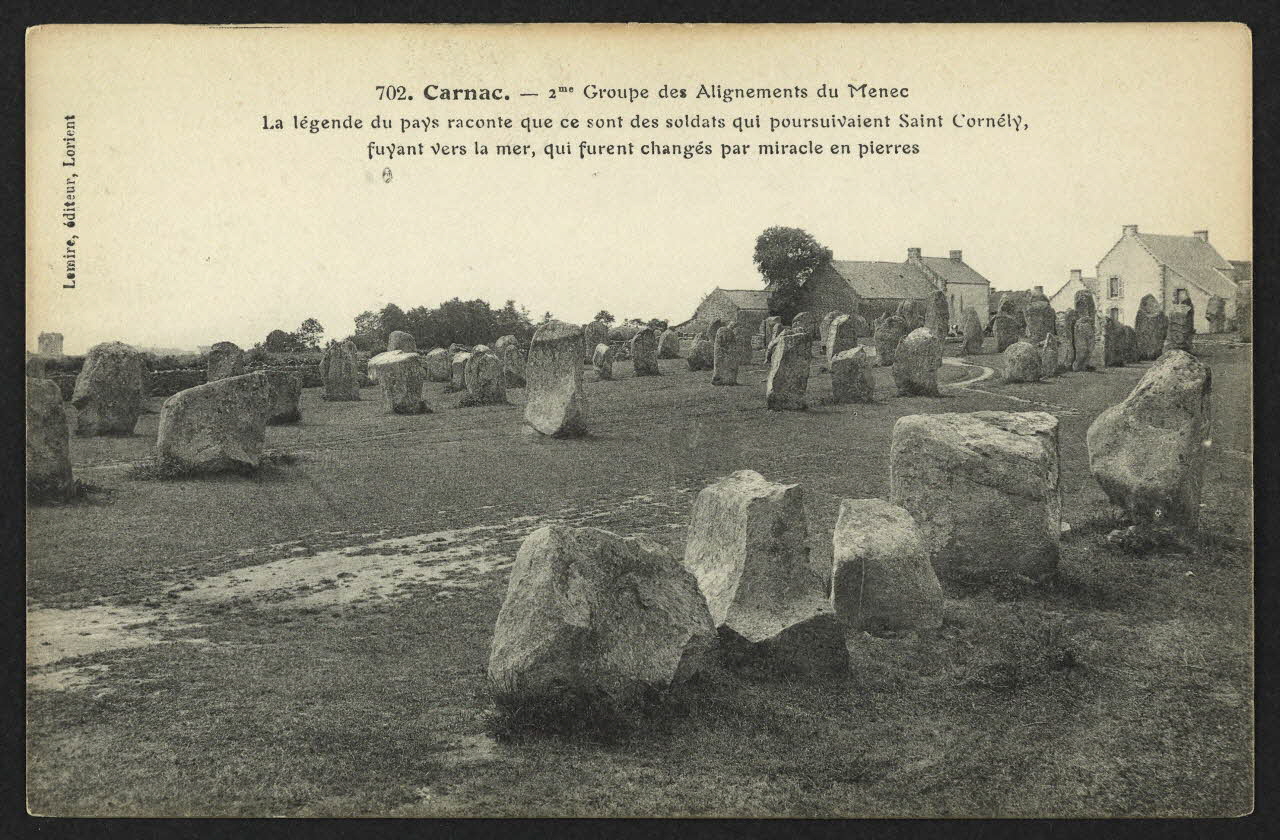 carte postale CARNAC, GROUPE DES ALIGNEMENTS DU MENEC 4P2237 Photo
