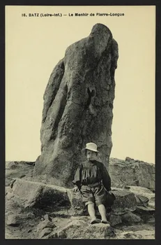 carte postale BATZ, LE MENHIR DE PIERRE-LONGUE 4P2241 Photo