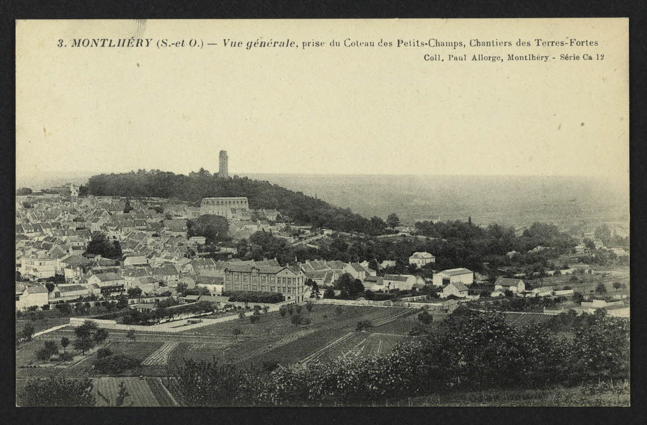 carte postale VUE GENERALE, MONTLHERY, CHANTIERS DES TERRES-FORTES 4P2270 Photo