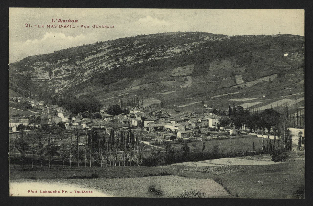 carte postale LE MAS-D'AZIL, VUE GENERALE 4P2271 Photo