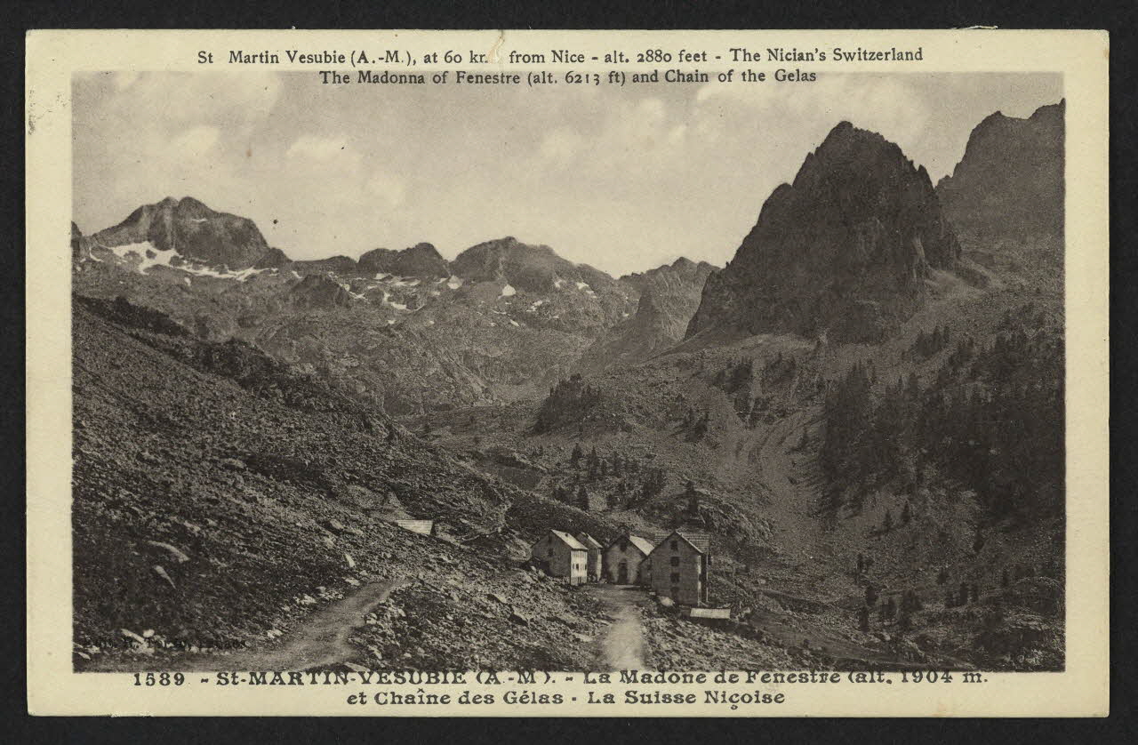 carte postale SAINT MARTIN-VESUBIE ; LA MADONE DE FENESTRE, CHAINE DE GELAS, LA SUISSE NICOISE 4P2276 Photo