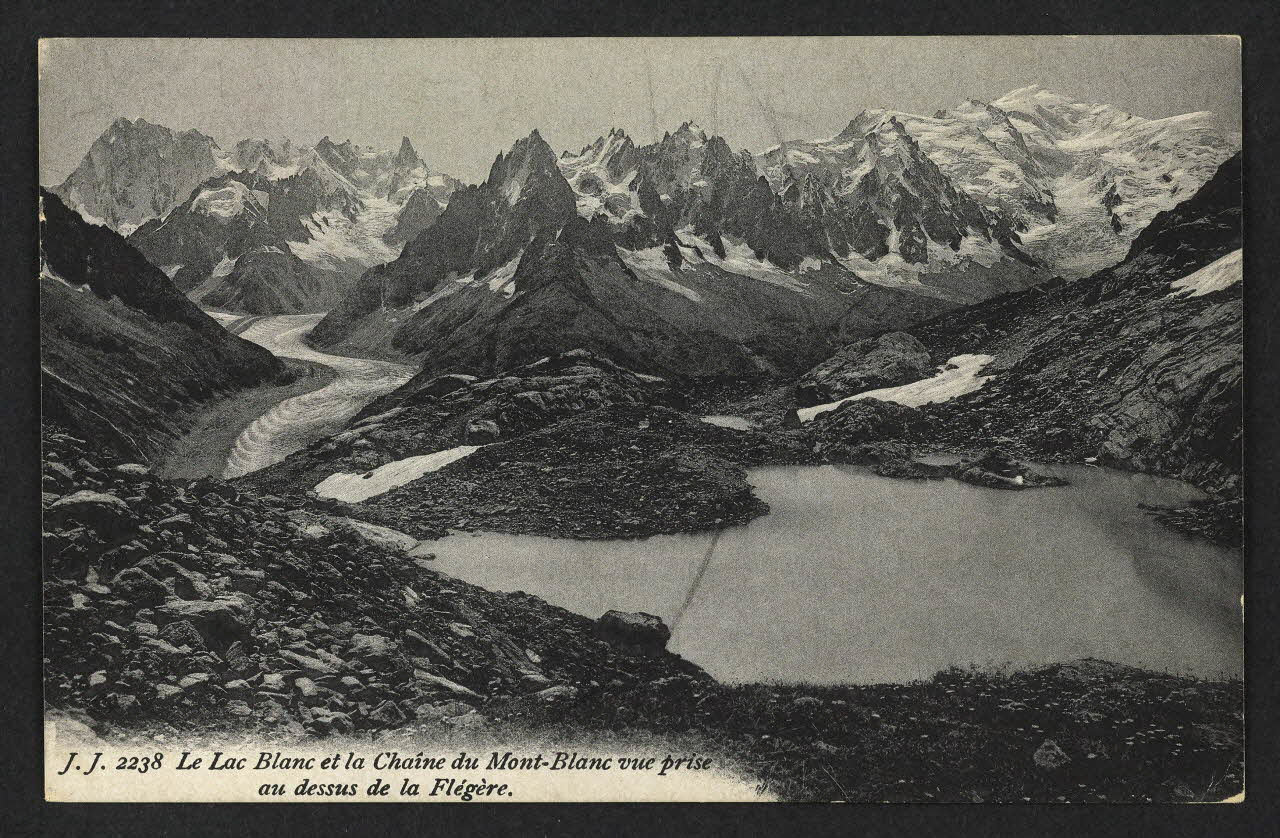 carte postale LE LAC BLANC, CHAINE DU MONT-BLANC 4P2286 Photo