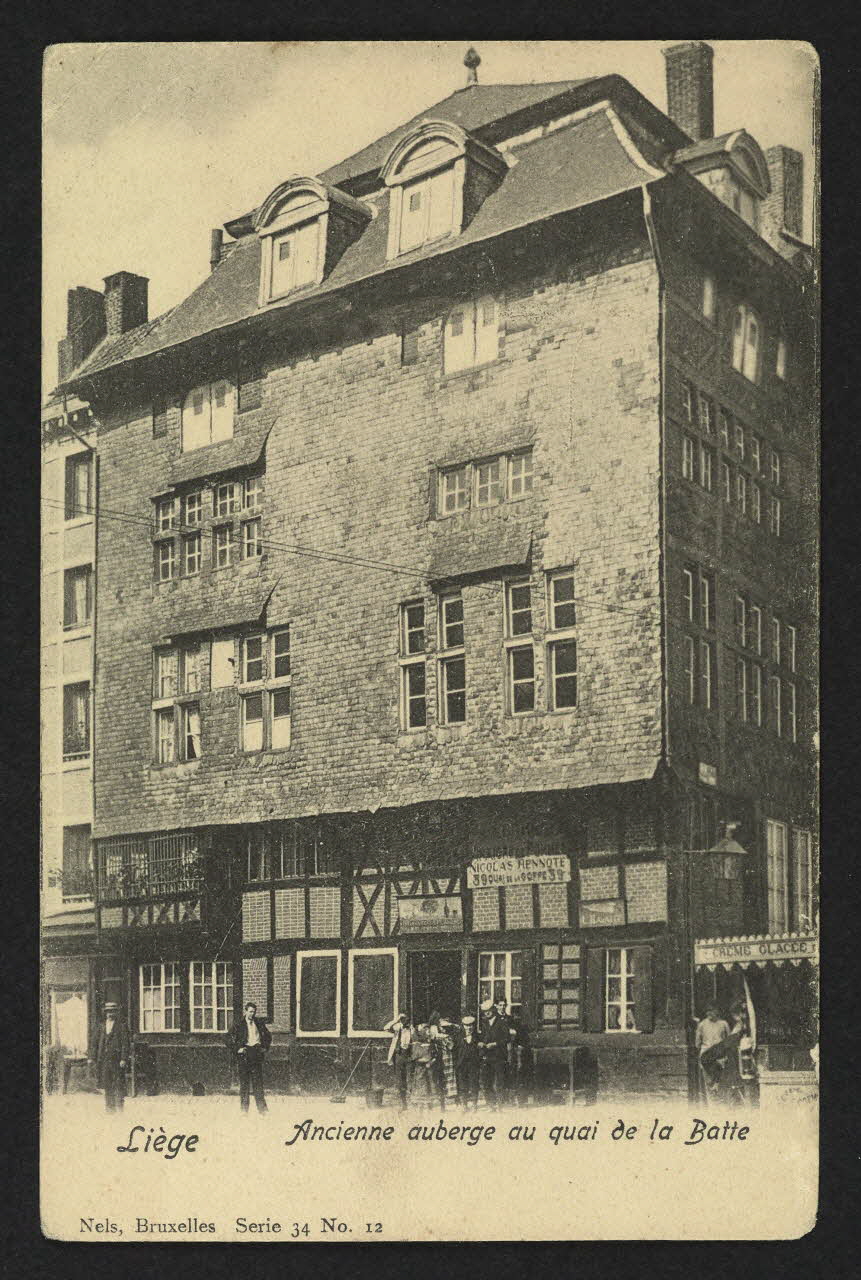 carte postale LIEGE, ANCIENNE AUBERGE AU QUAI DE LA BATTE 4P2304 Photo