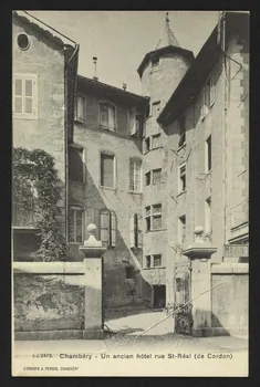 carte postale CHAMBERY, ANCIEN HOTEL RUE SAINT-REAL (DE CORDON) 4P2328 Photo