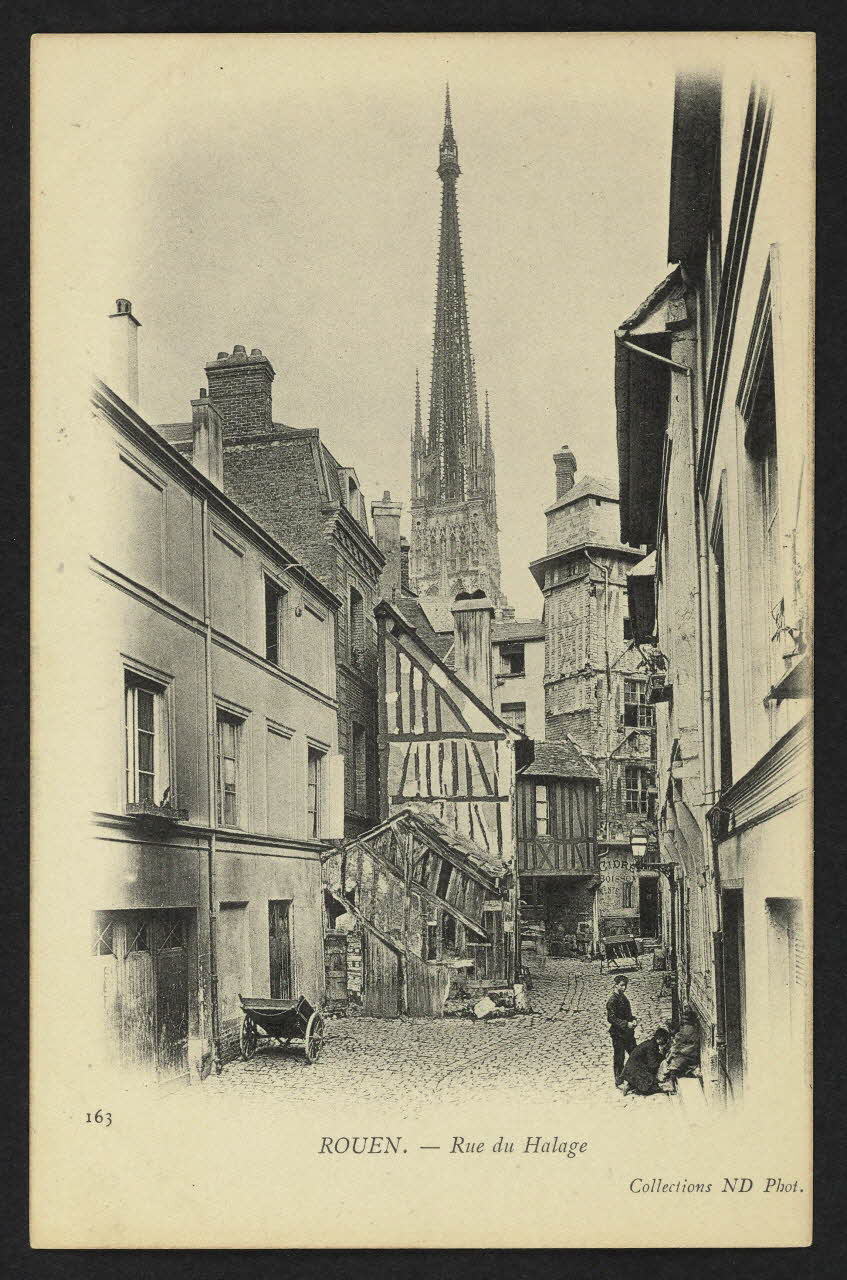carte postale ROUEN, RUE DU HALAGE 4P2338 Photo