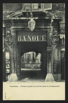carte postale CHAMBERY, PORTAIL ET GRILLE DE L'ANCIEN HOTEL DE CHATEAUNEUF 4P2340 Photo