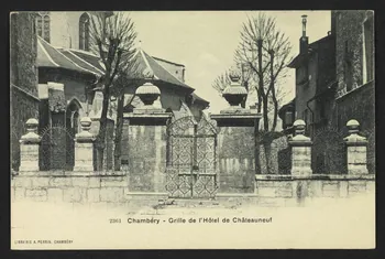 carte postale CHAMBERY, GRILLE DE L'HOTEL DE CHATEAUNEUF 4P2342 Photo