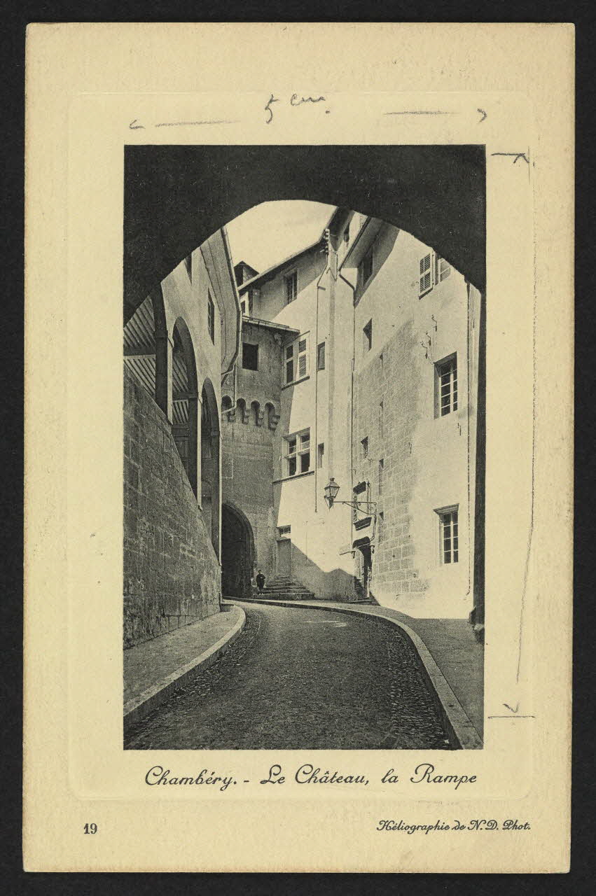 carte postale CHAMBERY, LE CHATEAU, LA RAMPE 4P2350 Photo