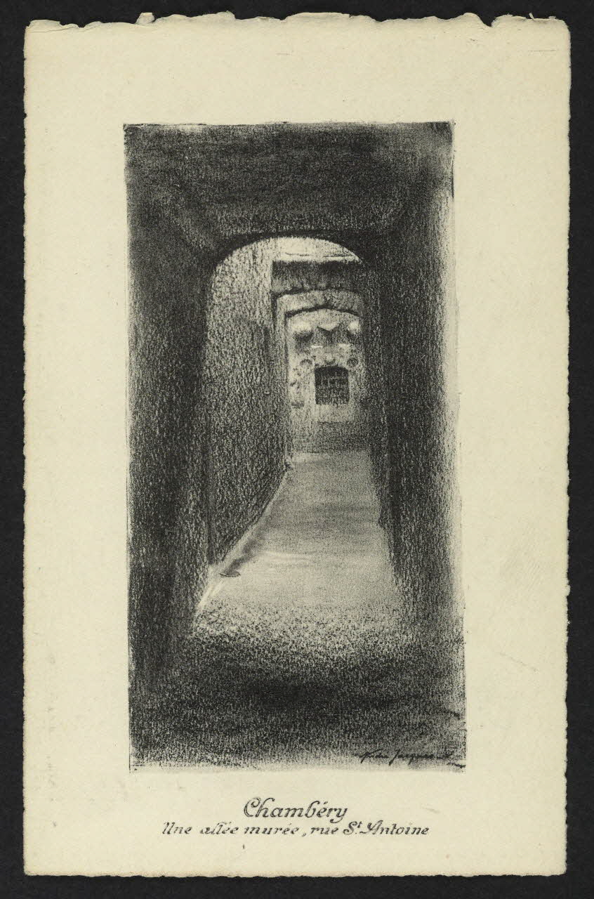 carte postale CHAMBERY, UNE ALLEE MUREE, RUE SAINT ANTOINE 4P2354 Photo
