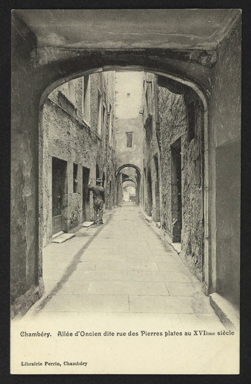 carte postale CHAMBERY, ALLEE D'ONCIEN DITE RUE DES PIERRES PLATES OB 16E. S 4P2355 Photo
