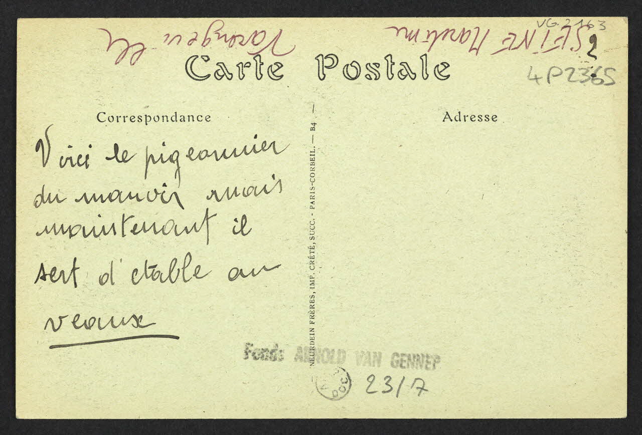carte postale VARENGEVILLE, MANOIR D'ANGO, LE COLOMBIER 4P2365 Photo