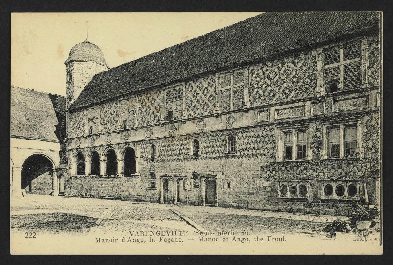 carte postale MANOIR D'ANGO, LA FACADE 4P2366 Photo