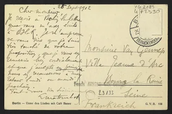 carte postale BERLIN, UNTER DEN LINDEN MIT CAFE BAUER 4P2390 Photo