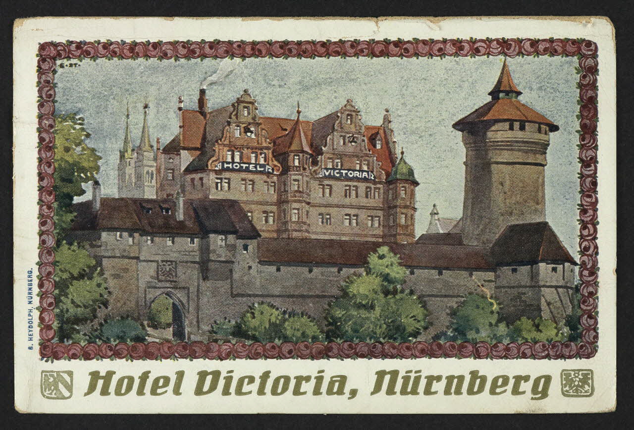 carte postale HOTEL VICTORIA, NURNBERG 4P2392 Photo