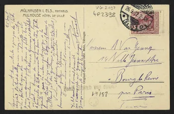 carte postale MULHOUSE, HOTEL DE VILLE 4P2398  Photo