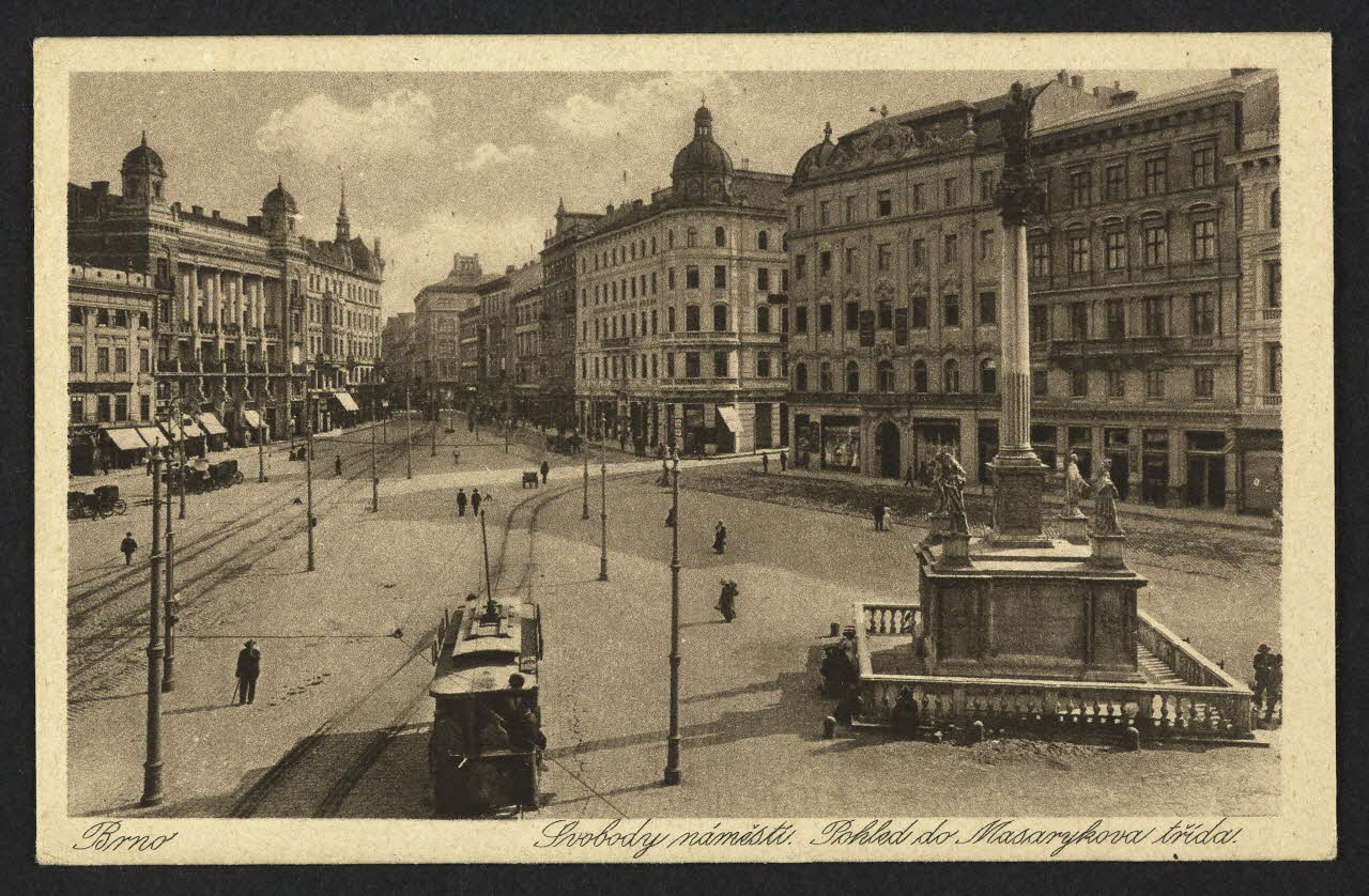 carte postale SVOBODY NAMESTI POHLED DO MASARYKOVA TRIDA BRNO 4P2400 Photo