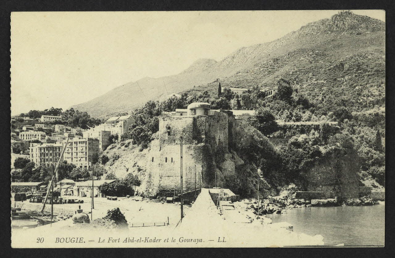 carte postale BOUGIE, LE FORT ABD-EL-KADER ET LE GOURAYA 4P2407 Photo