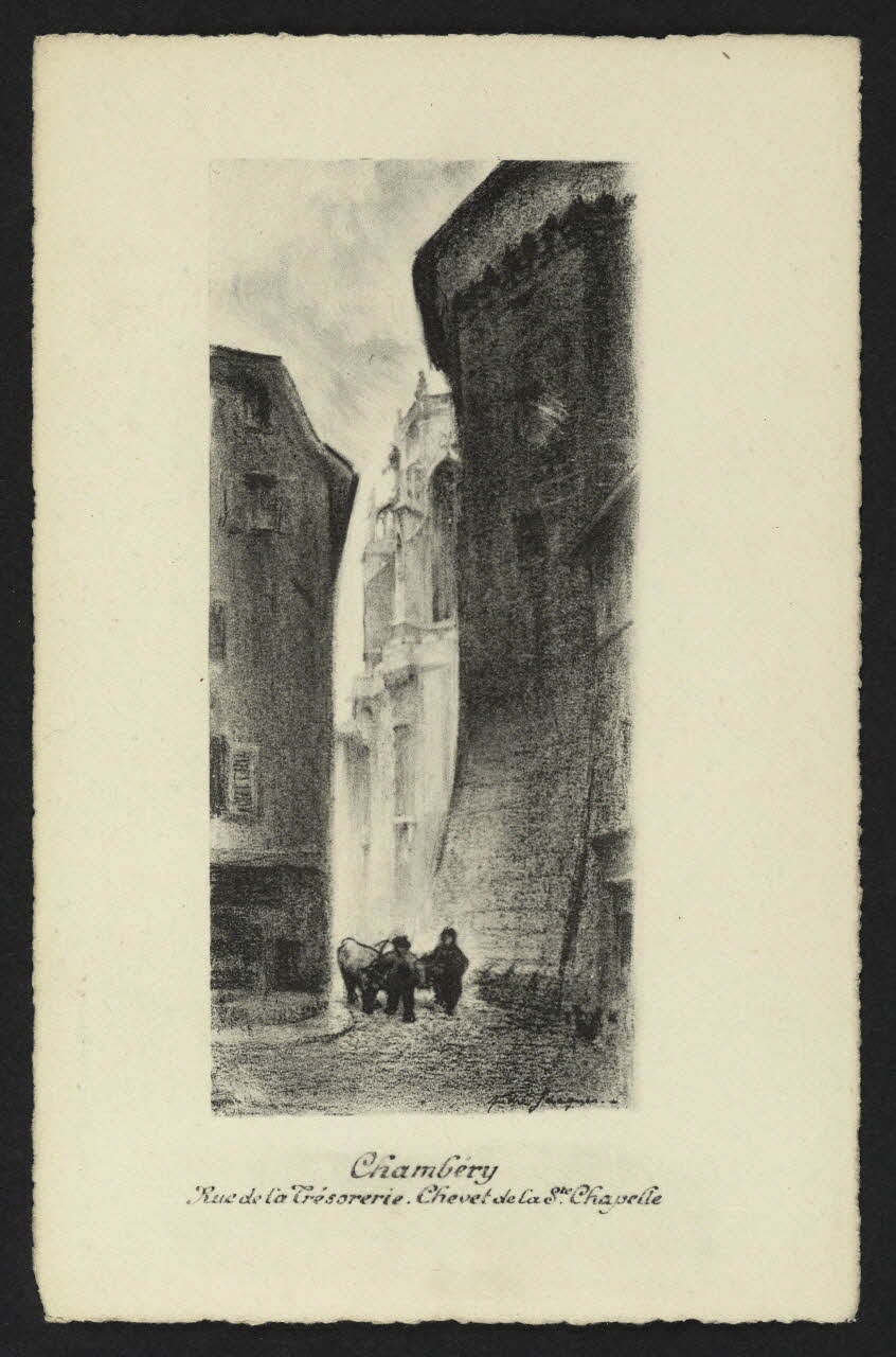 carte postale CHAMBERY, RUE DE LA TRESORERIE, CHEVET DE LA SAINTE CHAPELLE 4P2426 Photo