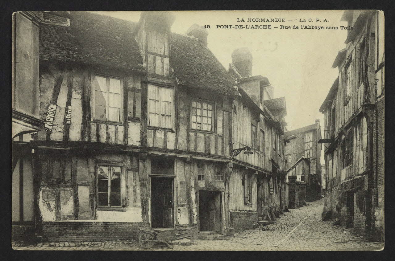 carte postale PONT-DE-L'ARCHE, RUE DE L'ABBAYE SANS TOILE 4P2428 Photo