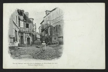 carte postale PONT-DE-L'ARCHE, RUE DE L'ABBAYE SANS TOILE PRES DU SANCTUAIRE DE NOTRE-DAME DES ARTS 4P2433 Photo