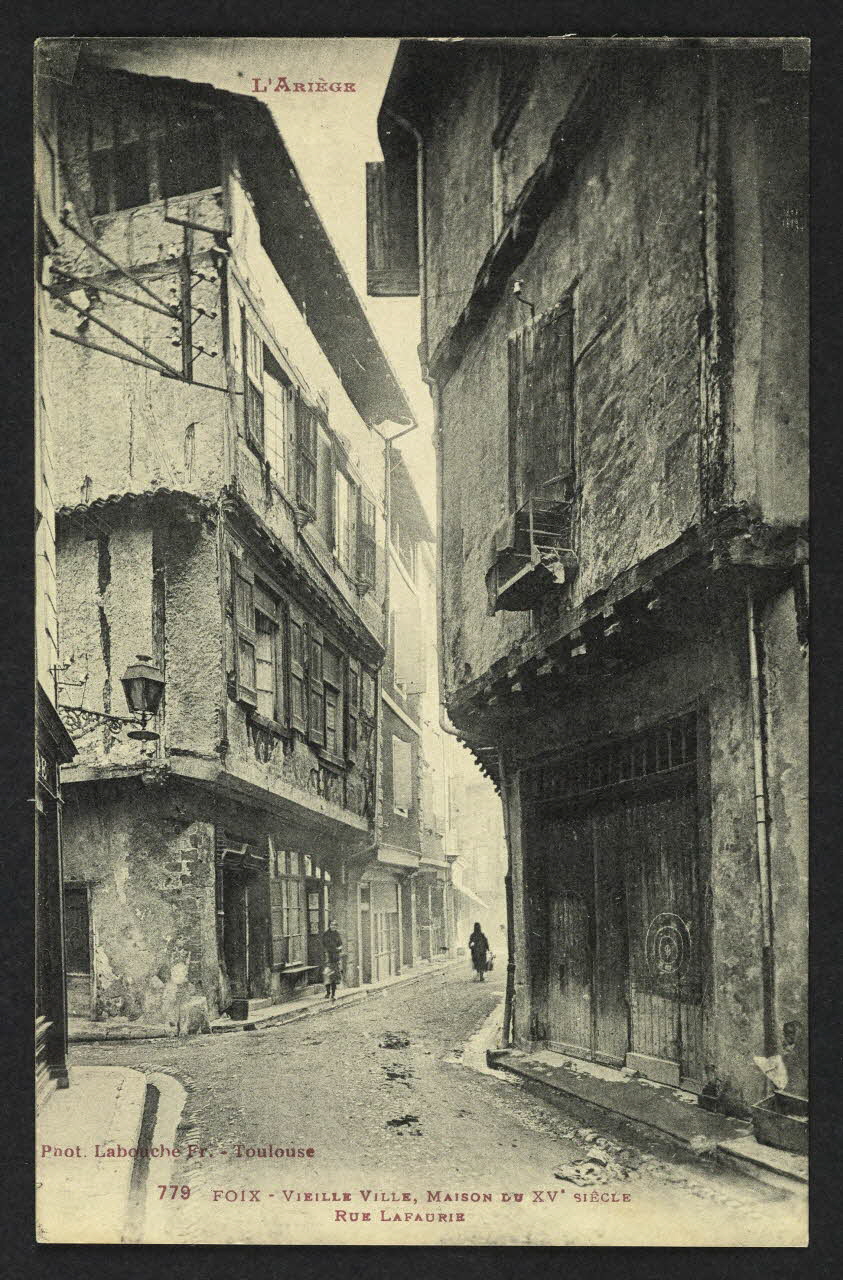 carte postale FOIX, VIEILLE VILLE, MAISON DU 15E S, RUE LAFAURIE 4P2453 Photo