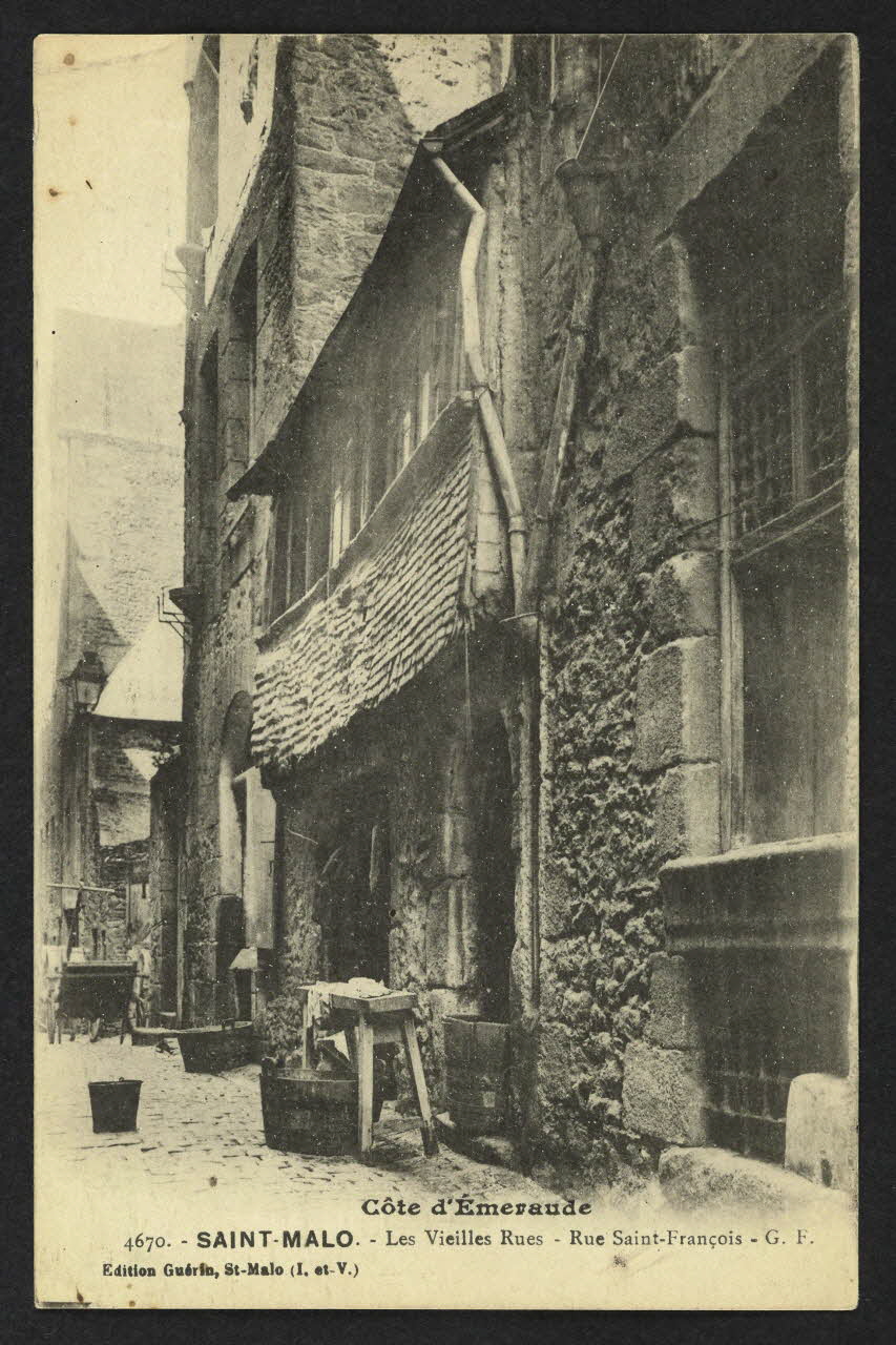 carte postale SAINT-MALO ; RUE SAINT-FRANCOIS 4P2455 Photo
