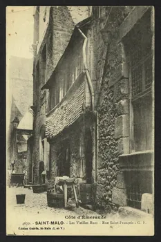 carte postale SAINT-MALO ; RUE SAINT-FRANCOIS 4P2455  Photo