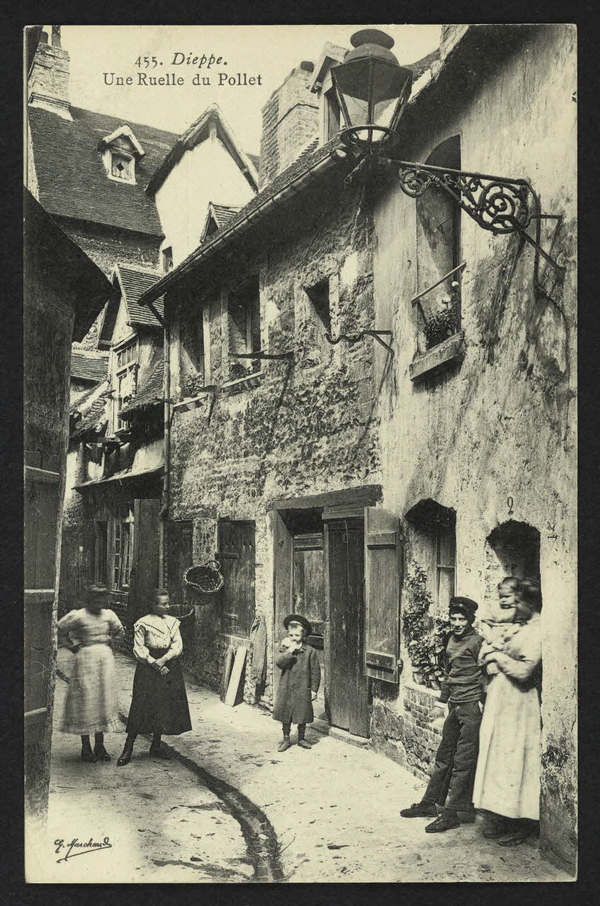 carte postale DIEPPE, UNE RUELLE DU POLLET 4P2457 Photo
