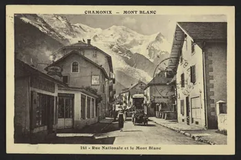 carte postale CHAMONIX, MONT-BLANC, RUE NATIONALE 4P2468  Photo